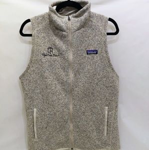Patagonia Full Zip Beige/Tan Vest Large